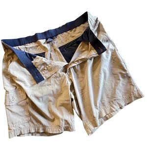 Outdoor Research Men's Khaki Cargo Shorts Size 38 Outdoor Camping Hiking